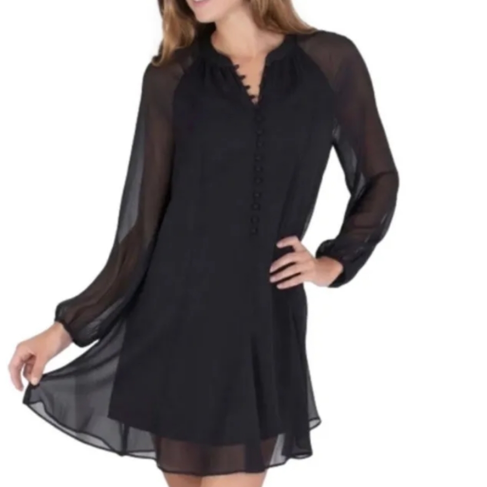 Joie Caviar balloon sleeve dress M 378$ NWT
